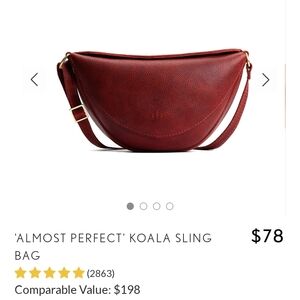 Almost Perfect Koala Sling Bag - Red
